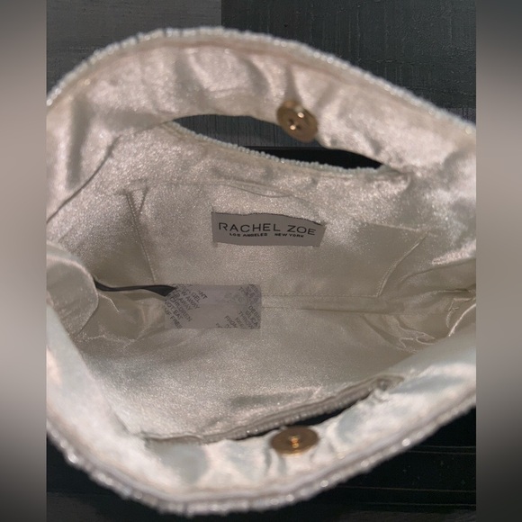 💗VIRAL Rachel Zoe Ivory Beaded Red Heart Crossbody - Picture 3 of 7